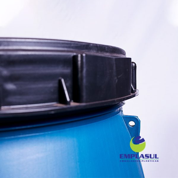 Bombona 220 Litros rosca azul de plástico da marca Emplasul